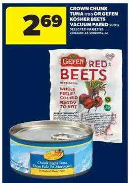 Real Canadian Superstore Crown Chunk Tuna or Gefen Kosher Beets offer