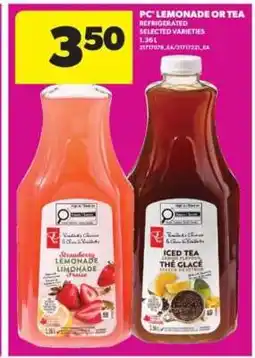 Real Canadian Superstore PC Lemonade or Tea offer