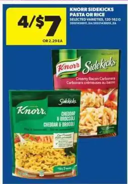 Real Canadian Superstore Knorr Sidekicks Pasta or Rice offer
