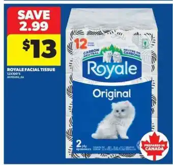 Real Canadian Superstore Royale Facial Tissue offer