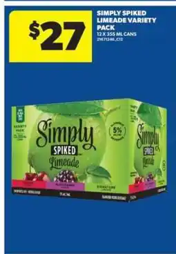 Real Canadian Superstore Simply Spiked Limeade Variety Pack offer