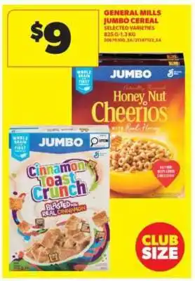 Real Canadian Superstore General Mills Jumbo Cereal offer
