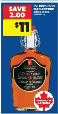 Real Canadian Superstore PC 100% PURE MAPLE SYRUP offer