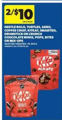 Real Canadian Superstore Nestlé Chocolate Minis, Pops, Bites or Mix-Ups offer