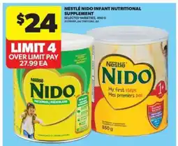 Real Canadian Superstore Nestlé Nido Infant Nutritional Supplement offer