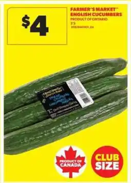 Real Canadian Superstore Farmer's Market English Cucumbers offer
