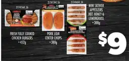 Real Canadian Superstore Fresh Fully Cooked Chicken Burgers offer