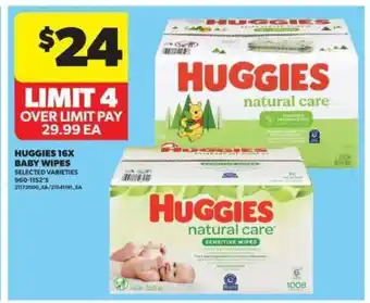 Real Canadian Superstore Huggies 16x Baby Wipes offer