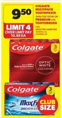 Real Canadian Superstore Colgate Multipack Toothpaste offer