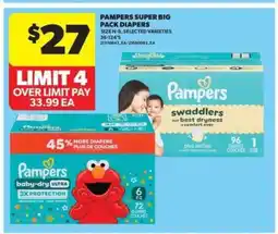 Real Canadian Superstore Pampers Super Big Pack Diapers offer