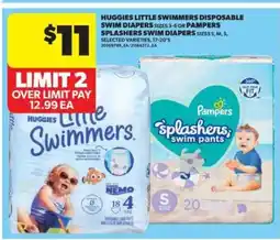 Real Canadian Superstore Huggies Little Swimmers Disposable Swim Diapers or Pampers Splashers Swim Diapers offer