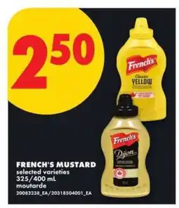 No Frills French's Mustard offer