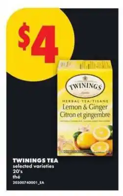 No Frills TWININGS TEA offer