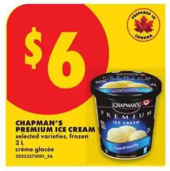 No Frills CHAPMAN'S Premium Ice Cream offer