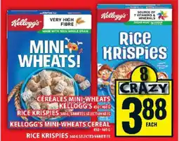 Food Basics Kellogg's Mini-Wheats Cereal / Rice Krispies offer