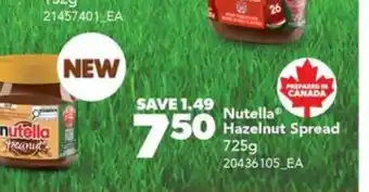Real Canadian Superstore NUTELLA HAZELNUT SPREAD offer
