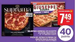 Food Basics Dr. Oetker Suprema or Giuseppe Stuffed Crust Pizza offer