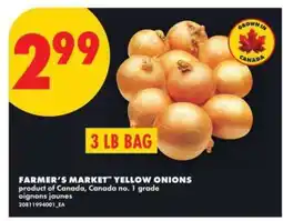 No Frills FARMER'S MARKET YELLOW ONIONS offer