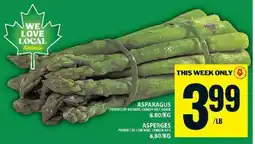 Food Basics ASPARAGUS offer