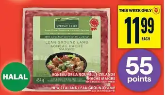 Food Basics New Zealand Lean Ground Lamb offer