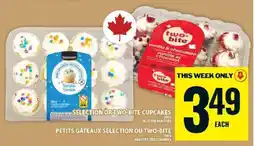 Food Basics Selection or Two-Bite Cupcakes offer