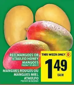 Food Basics RED MANGOES OR ATAULFO HONEY MANGOES offer