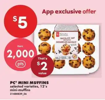 No Frills PC MINI-MUFFINS offer