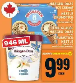 Food Basics Häagen-Dazs Ice Cream / Nestlé Drumstick offer