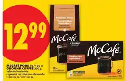 No Frills MCCAFÉ PODS 10/12's or GROUND COFFEE 300 g offer