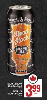 Food Basics Nickel Brook India Pale Ale offer