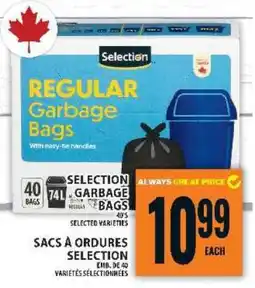 Food Basics Selection Regular Garbage Bags offer