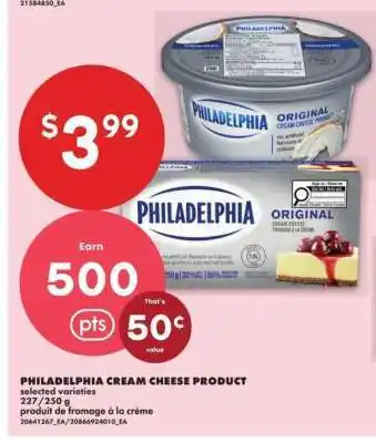 No Frills PHILADELPHIA CREAM CHEESE PRODUCT offer