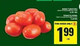 Food Basics Roma Tomatoes offer