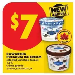 No Frills Kawartha Premium Ice Cream offer