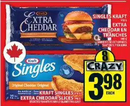 Food Basics Kraft Singles Extra Cheddar Slices offer