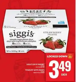 Food Basics siggi's Skyr Yogurt offer