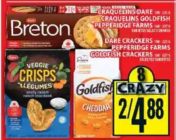 Food Basics Dare Crackers & Goldfish Crackers offer