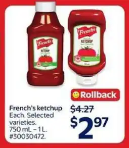 Walmart French's Ketchup offer