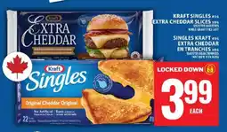 Food Basics Kraft Singles Extra Cheddar Slices offer