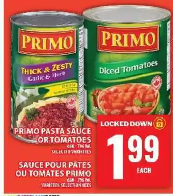 Food Basics PRIMO PASTA SAUCE OR TOMATOES offer