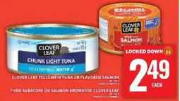 Food Basics Clover Leaf Yellowfin Tuna or Flavored Salmon offer