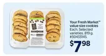 Walmart Your Fresh Market value size cookies offer