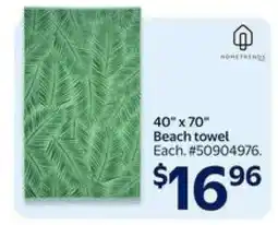 Walmart Beach Towel offer