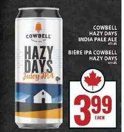 Food Basics Cowbell Hazy Days India Pale Ale offer