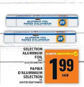 Food Basics SELECTION ALUMINUM FOIL offer
