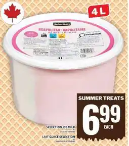 Food Basics SELECTION ICE MILK offer