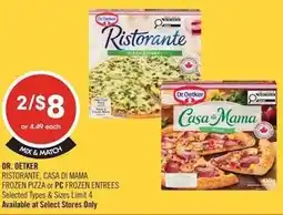Shoppers Drug Mart Dr. Oetker ristorante, casa di mama frozen pizza or PC frozen entrees offer