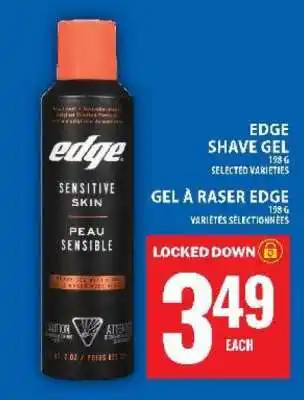 Food Basics Edge Shave Gel offer