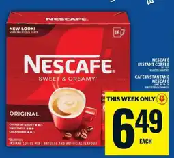 Food Basics Nescafé Sweet & Creamy Original offer