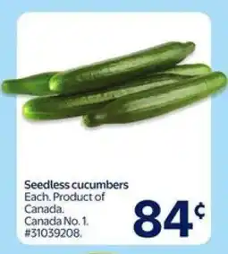 Walmart SEEDLESS CUCUMBERS offer